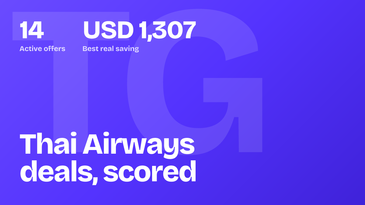 Thai Airways Sales & Deals [ Free Alerts ] Oct 2026